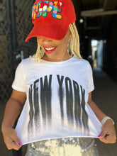 Load image into Gallery viewer, Raw Cut New York Cropped Tee