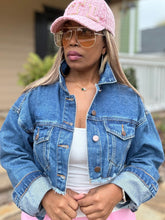 Load image into Gallery viewer, Rear Distressed Denim Jacket - (Small-3XL)