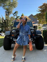 Load image into Gallery viewer, Acid Denim Tunic w/  Skirt Belt (Small-3X)