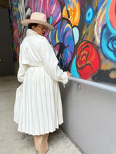 Load image into Gallery viewer, Pleated A-Line Trench