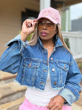 Load image into Gallery viewer, Rear Distressed Denim Jacket - (Small-3XL)