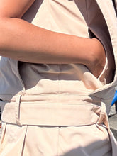 Load image into Gallery viewer, Khaki Vest & Bubble Short Set