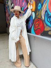 Load image into Gallery viewer, Pleated A-Line Trench