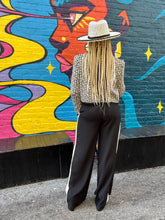 Load image into Gallery viewer, Tuxedo Stripe Wide Leg Pant