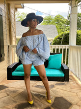 Load image into Gallery viewer, Floral Voluminous Sleeves Short Set