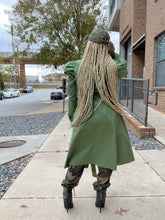 Load image into Gallery viewer, Puff Shoulder Trench Coat