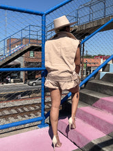 Load image into Gallery viewer, Khaki Vest & Bubble Short Set