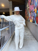 Load image into Gallery viewer, Embossed Bomber Jacket/Pant Set