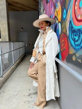 Load image into Gallery viewer, Pleated A-Line Trench