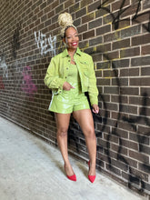 Load image into Gallery viewer, Almost Chanel Tweed/Faux Leather Set