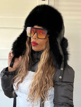 Load image into Gallery viewer, Fur & Leather Trapper Hat - Black or Tan