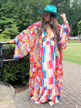 Load image into Gallery viewer, Pleated Color Block Maxi