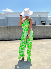 Load image into Gallery viewer, Floral One Shoulder Cut Out Jumpsuit