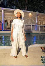 Load image into Gallery viewer, Wide Leg Jumpsuit &amp; Fringe Cape Set