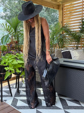 Load image into Gallery viewer, Asymmetric Satin Cami &amp; Lace Pant Set