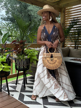 Load image into Gallery viewer, Backless Halter Tie Sundress
