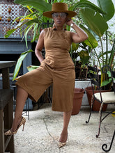 Load image into Gallery viewer, Faux Suede Bermuda Short Set
