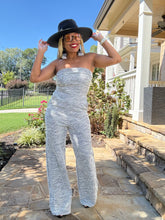 Load image into Gallery viewer, Strapless Tweed Jumpsuit