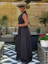Load image into Gallery viewer, Front Zipper Palazzo Jumpsuit - Black