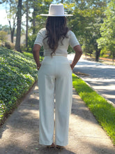 Load image into Gallery viewer, Pleated OverLay Belted Trouser