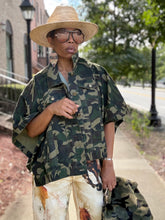 Load image into Gallery viewer, Camo Denim Cape Jacket (Small - XL)