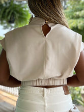 Load image into Gallery viewer, Pleated Square Cropped Top