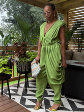 Load image into Gallery viewer, Draped &amp; Pleated Jumpsuit