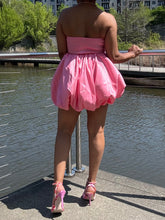 Load image into Gallery viewer, Strapless Taffeta Bubble Mini - Pinky Pink