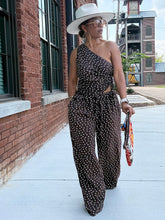 Load image into Gallery viewer, Flowy Chocolate &amp; Vanilla Pant Set
