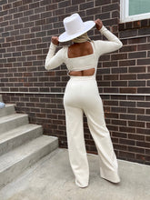 Load image into Gallery viewer, Rear Cut Out Pintuck Jumpsuit - RESTOCKED