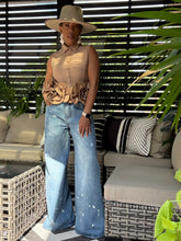 Load image into Gallery viewer, Speckled Wide Leg Jean (Small-XL)