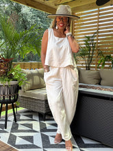 Load image into Gallery viewer, Stitched Detail Linen Set