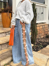 Load image into Gallery viewer, Camo Racer Striped Wide Leg Jeans (S-XL)