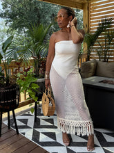 Load image into Gallery viewer, Macramé Mesh Pool Party Dress