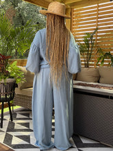 Load image into Gallery viewer, Chambray Denim Pant Set