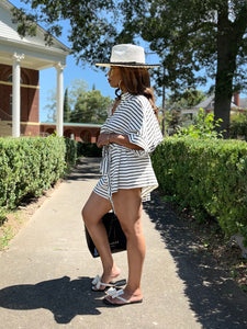 Nautical Striped Yacht Romper