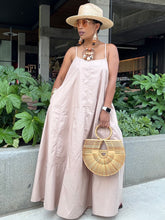 Load image into Gallery viewer, Poplin Tie Back Tent Midi