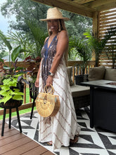 Load image into Gallery viewer, Backless Halter Tie Sundress