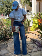 Load image into Gallery viewer, Dark Denim Flare Leg Jean