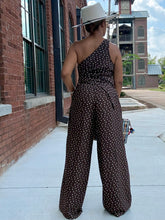 Load image into Gallery viewer, Flowy Chocolate &amp; Vanilla Pant Set