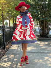 Load image into Gallery viewer, Pussy Bow A-Line Mini - Navy