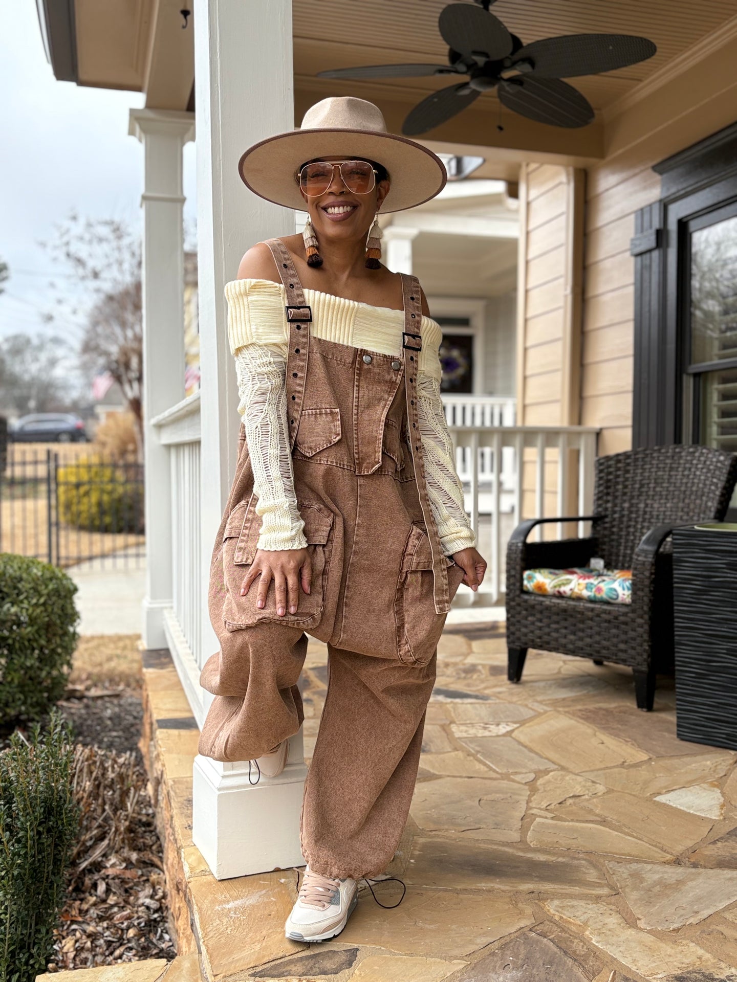 Baggy Denim Overalls