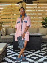 Load image into Gallery viewer, Waffle Knit &amp; Denim Romper