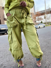 Load image into Gallery viewer, Pistachio Parachute Cargo Pant