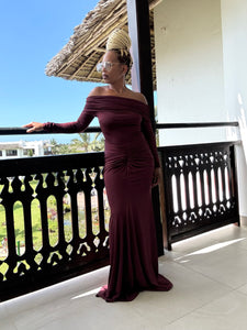 Off Shoulder Ruched Mermaid Dress