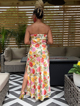 Load image into Gallery viewer, Botanical Strapless Maxi