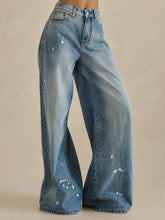 Load image into Gallery viewer, Speckled Wide Leg Jean (Small-XL)
