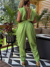 Load image into Gallery viewer, Draped &amp; Pleated Jumpsuit