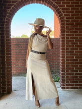 Load image into Gallery viewer, Faux Suede Off Shoulder Dress - Ecru