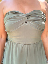 Load image into Gallery viewer, Twist Front Strapless Jumpsuit